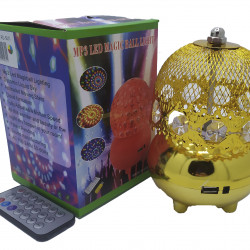Лампа на поставці куля, що обертається RGB RHD-183 mp3+Мр3+Ду+USB (RD-5031) (50)