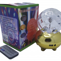 Лампа на поставці куля, що обертається RGB RHD-187+Мр3+Ду+USB (RD-5033) (50)