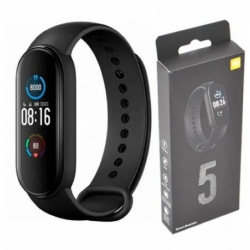 Фітнес-браслет Smart Band M5 з функцією Bluetooth + функція моніторингу сну, режим тренування та крокомір Чорний