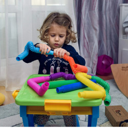 Fidget Pop Tube Пластикові еластичні труби, набір 12 штук