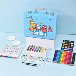 Кольорові олівці для малювання (Синій) Art Set, 82pc 