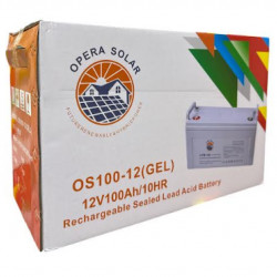 Гелевий акумулятор Opera Solar OS100-12 (6-FM-100 10HR GEL) 12В 100Ah (24кг) (1шт)