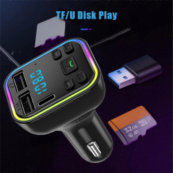 Модулятор FM,2 USB,1-Type C Car Fm плеєр G39