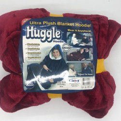 Плед з капюшоном Huggle Hoodie (Синій/Срібний/Бордовий) / ART-0330 (30шт)