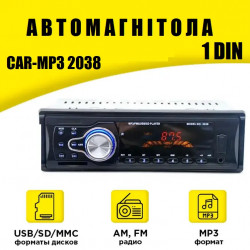 Автомагнітола 1DIN 2038 car-mp3