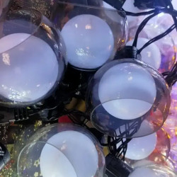 Гірлянда кулі 10 штук ширина 3 метра, висота 2 метра 200LED RD249 Колір ламп-білий 