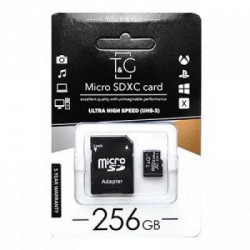 Картка пам яті micro SDHC 256 GB T&G (class10) (UHS-3) (з адаптером)