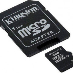 Карта пам яті micro SDHC 8GB Kingston (class 10) (UHS-1) (з адаптером)