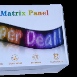 Гибкий экран LED Matrix Panel APP wifi rgb 192mm* 1330mm (12)
