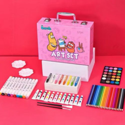 Кольорові олівці для малювання (Рожевий) Art Set, 57pc 