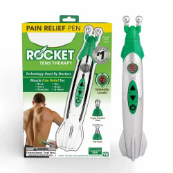 Массажер ручка с 3 головками для терапии Pain Relief Pen