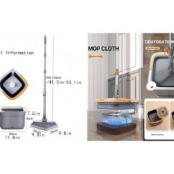 Швабра з безконтактним віджиманням і відром 5,8л Square Spin Mop (20)