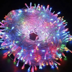 Світлодіодна гірлянда Нитка 800 Led прозорий шнур 40 метрів/Мульті (різнокольоровий)
