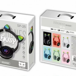 Навушники бездротові накладні вушка LED SP 25 
