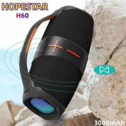 Портативна бездротова Bluetooth колонка Hopestar H60  ⁇ BT5.3 20W TWS AUX/TF/USB 6h IPX6 ⁇  Black
