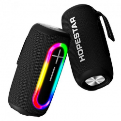 Портативна бездротова Bluetooth-колонка Hopestar P60 20 Вт з RGB-підсвіткою чорний