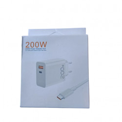 Адаптер USB з кабелем USB-TYPE C 200W +CABLE USB/PD (250)