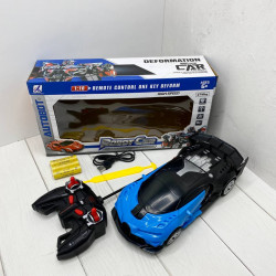 Машинка Трансформер Bugatti Robot Car Size 12 СИНЯ (24)