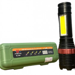 Ліхтар ручний X-BAIL BL 659 з фокусуванням, бічне світло (USB micro charge)