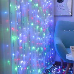 Гірлянда водоспад 240 Led, 3 * 2м, мульти, перемикач режимів 