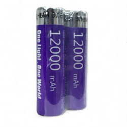 Акумулятор Li-on 18650 Mach oneliight (12000mah/3,7 В/7,4в.) Фіолетовий/Art5007 (2шт/пакет)
