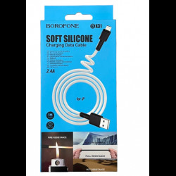 Кабель BOROFONE BX31 SILICONE 2.4A 1m IPHONE  