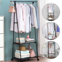 Пересувна вішалка для одягу до 20 кг The New Coat Rack (160х55х42см) (20)