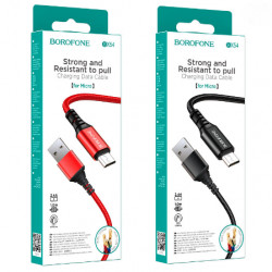 Кабель Micro BOROFONE BX54 Ultra Bright Charging Data Cable for Micro (упакований) (360шт)