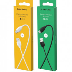 Кабель Micro BOROFONE BX19 Benefit Charging Data Cable for Micro (чорний 2.4A) (648шт)