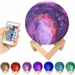 Світильник 3D Moon Lamp Космос 15 см із пультом | 16 кольорів 