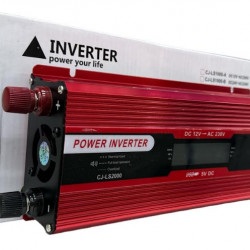 Перетворювач з дисп (інвертор) Power Inverter AC/DC 12В-2000Вт (930Вт) / ART5030 (20шт)