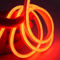 Стрічка Силіконова LED NEON ЧЕРВОНА 5M RED 12V-220V 