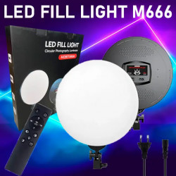 Світлодіодна лампа Місяць з пультом FILL LIGHT M666 портативний відеосвітло для блогерів візажистів 