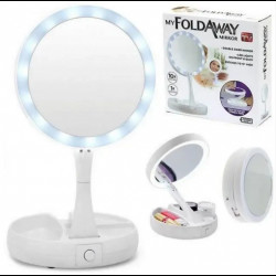 Складне дзеркало для макіяжу з Led підсвічуванням My Fold двостороннє з ефектом збільшення 306-16 
