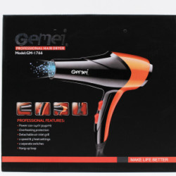 Gemei Фен Для Волосся GM-1766 ТІЛЬКИ ЯЩИК 24(шт.ящ)
