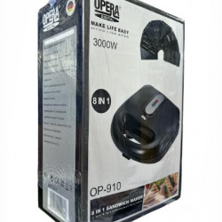 Мультимейкер (Вафельниця) SandwichMaker Opera OP910 8в1 (3000Вт) (6шт)