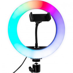 Кільцева LED лампа RGB MJ20 (20 сантиметрів) (1 кріплення) (управління на дроті)