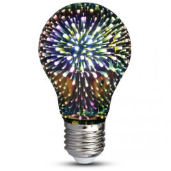 Лампа світлодіодна декоративна 3D Феєрверк A60 E27 LED мишка 
