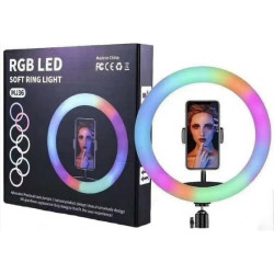Кільцева LED-лампа RGB MJ36 (36 сантиметрів ) (3 кріплення) (керування на дроті) 