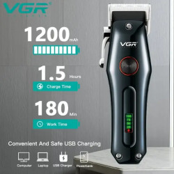 Машинка для стрижки, USB світлодіодний екран VGR V-969 