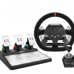 Руль ігровий PXN V10 Gaming Racing PC/PS3/PS4/XO/SWITCH 3 педалі (270°/900°) 