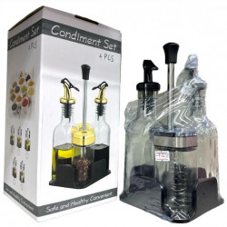 Набір баночок 2шт. для спецій/2шт. для олії Seasoning Bottle T221-3 (24шт)