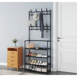 Полиця для одягу та взуття Multifunctional Shoe & Hat Rack (60x26.5x154) (метал) (RD-6)