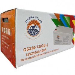 Гелевий акумулятор Opera Solar OS250-12 (6-FM-250 20HR GEL) 12В 250Ah (81кг) (1шт)