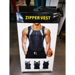 Майка чоловіча для бігу та схуднення Zipper vest YN-223 (10)