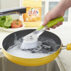 Багатофункціональна щітка з дозатором для чищення посуду DMZ-8890 AUTOMATIC LIQUID CLEANING BRUSH (WN