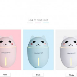 Зволожувач повітря Humidifier Нічник Котик 320 мілілітра USB ультразвуковий