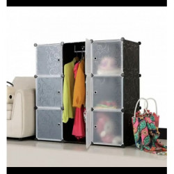Складна шафа Storage Cube Cabinet для одягу на 2 розділи 