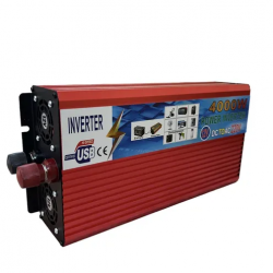 Потужність перетворювача напруги 3000 W 12V 220V Інвертор 3000W 12V 220V постійного струму до змінного струму