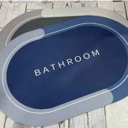 Міцний вологостійкий килимок для ванни Shower Room рожевий та синій колір 80*50